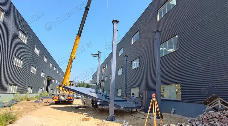 唐山金路廠區(qū)打造小型制砂樓，供客戶帶料試機